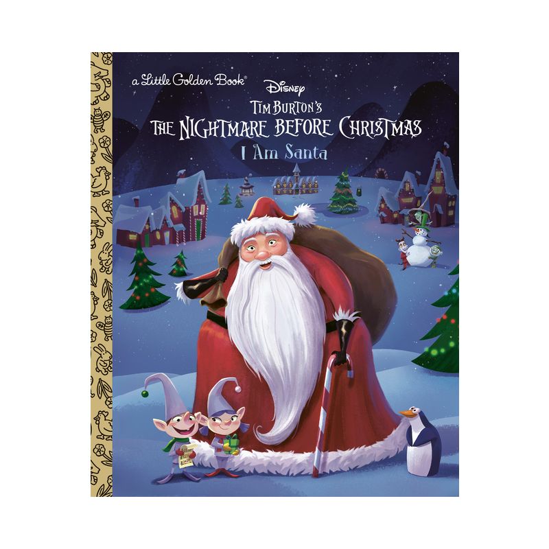 I Am Santa Claus (Disney Tim Burton&#39;s the Nightmare Before Christmas) - (Little Golden Book) by  Matthew J Gilbert (Hardcover), 1 of 2
