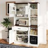ORRD 71" Farmhouse Kitchen Pantry Buffet with Hutch, Drawers & Charging Station, Multifunctional Sideboard for Dining Room & Microwave Stand - 2 of 4