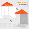 EAGLE PEAK 5x5ft Easy Setup Pop Up Canopy Tent with One Wall - 4 of 4