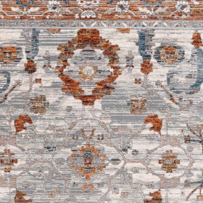 ivory grey/rust
