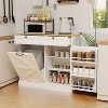 LunaLulinlk Kitchen Trash Can Storage Cabinet for Kitchen, Dining Room - 4 of 4