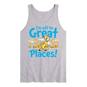 Men's - Dr. Seuss - I'm Off To Great Places Graphic Tank Top - 1 of 3
