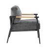 CAVINAS 27.56"Modern Accent Chair with Plush Chairs,Comfy Armchair Reading Chair for Living Room,Office&Bedroom,Minimalist Lounge Chair - 2 of 4