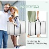 2 Pack 70" Portable Wedding Dress Garment Bags, 8'' Gusseted Covers with Bride Tote & 4 Pockets - 3 of 4