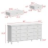FUFU&GAGA Wood Dresser Bedroom Storage Drawer Organizer Closet - 4 of 4