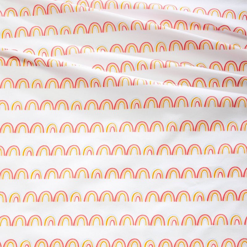 Rainbow Scallop Cotton Kids' Sheet Set - Pillowfort™, 4 of 8