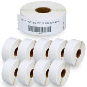 BETCKEY Compatible  30252 Address & Barcode Labels  Compatible with Rollo,  Labelwriter 450, 4XL & Zebra Desktop Printers10 Rolls/3500 Labels - 1 of 4