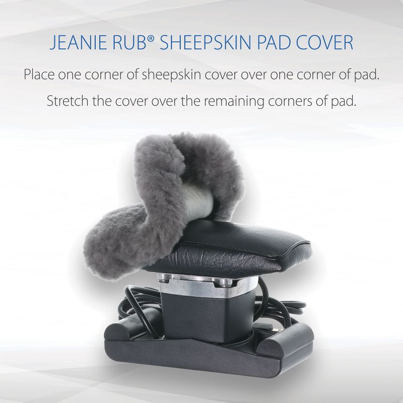 Core Products Jeanie Rub Variable Speed Massager - Sheepskin Cover Combo, 5 of 8