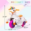 Sandinrayli Kids Ride on Unicorn Car Toys 6V Kids' Electric Vehicles 3-Wheel Toddler Trike, Colorful - 2 of 4