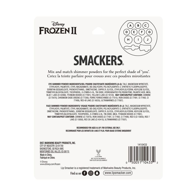 Lip Smacker Shimmer Makeup Palette Set - Frozen II - 0.19oz, 4 of 6