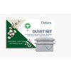 Delara GOTS Certified 100% Organic Cotton Duvet Cover Set 400TC, Moisture-Wicking, Smooth & Breathable Duvet for Hot Sleepers - 4 of 4