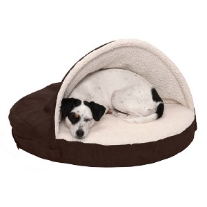 FurHaven Faux Sheepskin Snuggery Orthopedic Dog Bed - 1 of 4