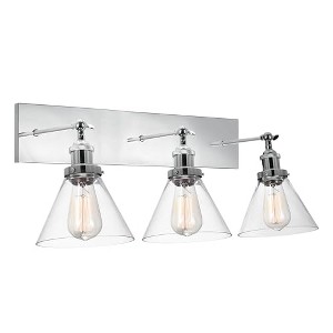 CWI Lighting Eustis 3 Light Wall Sconce With Polished Nickel Finish - 1 of 4