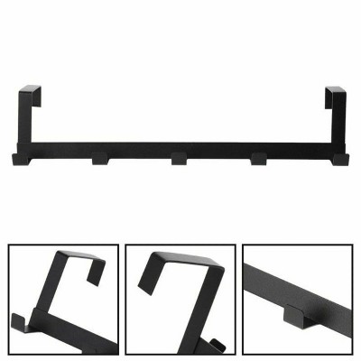 LunaLulinlk Over The Door 5 Hooks Home Bathroom Organizer Rack Clothes Coat Hat Towel Hanger