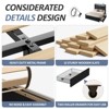 Upholstered Platform Bed Frame with Charging Station, Drawers & LED Headboard - 4 of 4