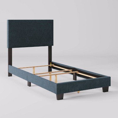 Celeste Twin Upholstered Wood Frame Bed with Drawer