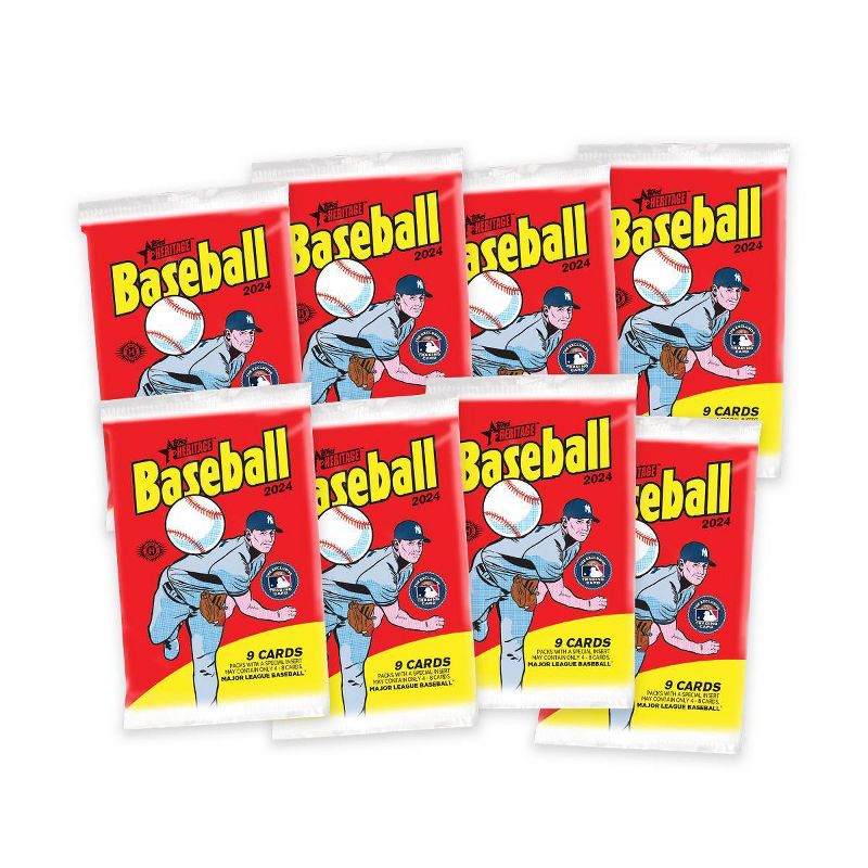 2024 Topps MLB Heritage Baseball Trading Cards Value Box, 3 of 4