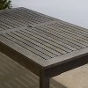PAGED Contemporary Wood Outdoor Table Rectangle Patio Dining Table with Rot-resistant Build for Patio, Poolside, Courtyard - 2 of 4