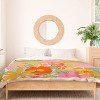 Deny Designs Megan Galante 60s Retro Floral King Duvet Cover Set Gold - 2 of 4