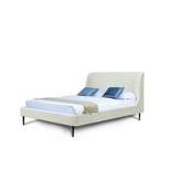 Full Heather Upholstered Bed with Black Legs - Manhattan Comfort