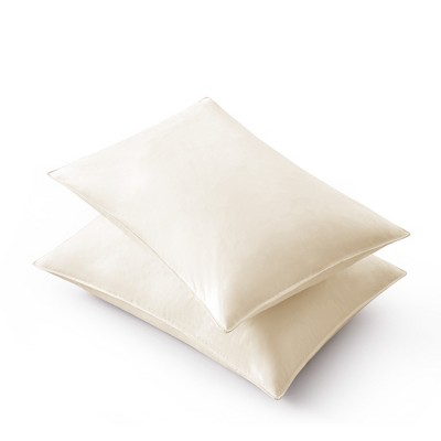 Off White Queen Feather and Down Blend Pillow Set