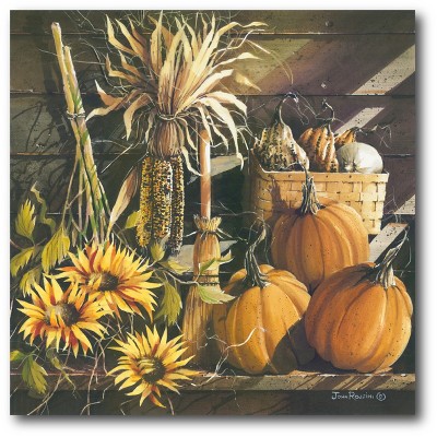 Courtside Market Punkin & Sunflower 16x16 Gallery-wrapped Canvas : Target