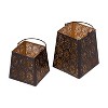 Lexi Home 2-Piece Candle Holders Lanterns Flower Cut - image 3 of 4