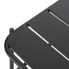 Modern Metal Outdoor End Table, Matte-Finished Patio Side Table for Outside, 20.5" Wide Rectangle Patio End Table -Christopher Knight Home - 3 of 4
