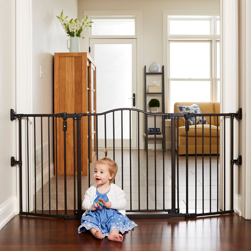 Toddleroo by North States Gathered Home Baby Gate - Matte Bronze -  38.3&#34;-72&#34; Wide, 4 of 6