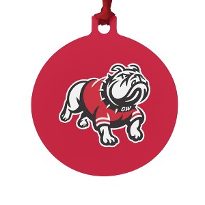 GardnerWebb University Primary Logo Aluminum Holiday Christmas Tree Ornament  3.0" (7.6 cm) x 3.37" (8.6 cm) - 1 of 4