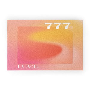 April Lane Art Gradient Angel Number 777 Welcome Mat - Deny Designs - 1 of 3