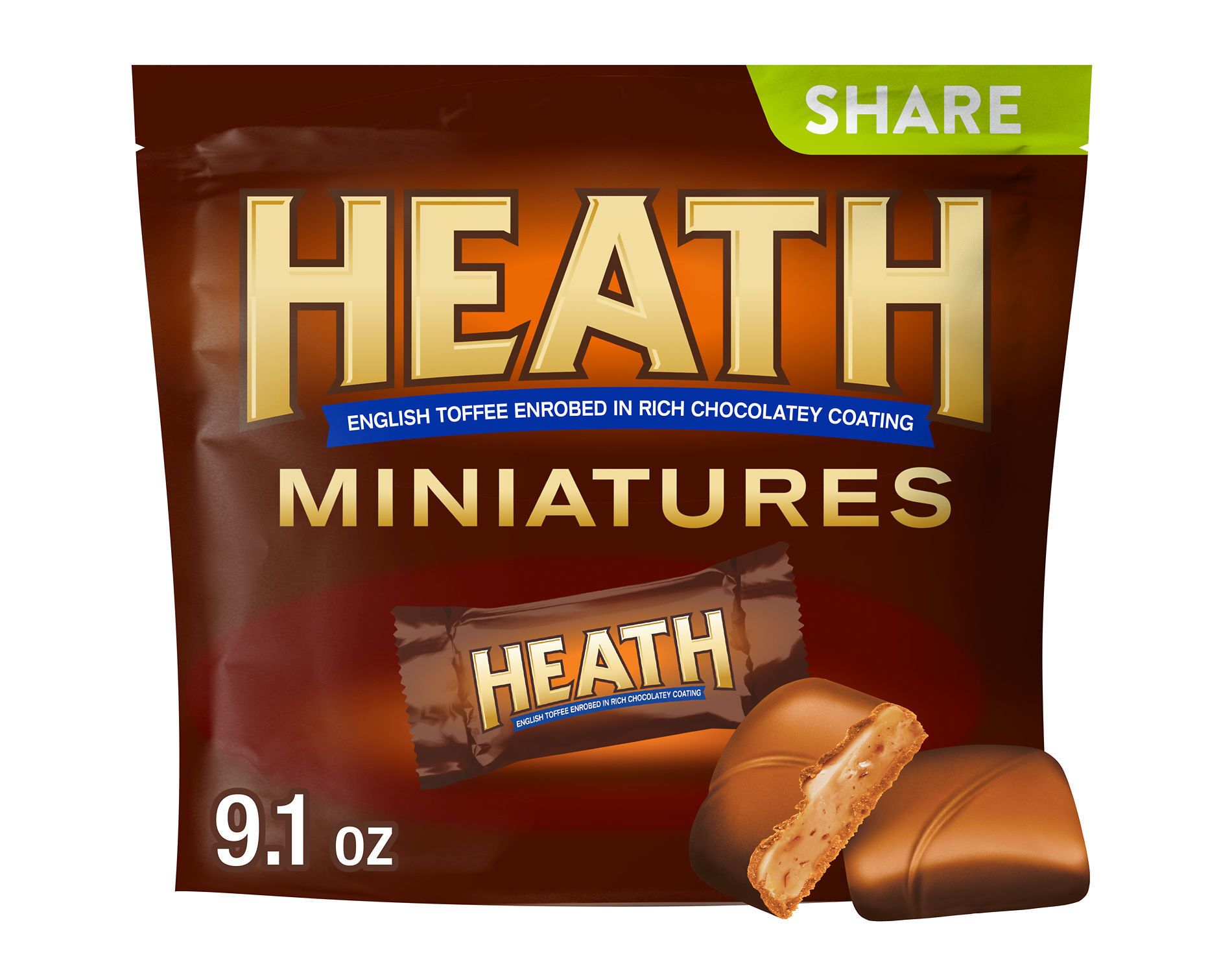 Heath Miniatures English Toffee Chocolate Candy - 9.1oz