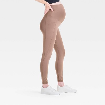 Over Belly High-Rise Performance Pocket Active Maternity Leggings - Isabel