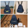 Unique Bargains Waterproof Separate Shoe Compartment Badminton Pickleball Tennis Backpack for 2 Rackets - 2 of 4