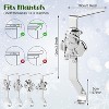 4 Pack Xmas Stocking Holders Hangers for Metal Stocking Hooks Stand for Christmas Party Decoration - 3 of 4