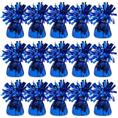 175g Blue Foil Balloon Weights (6 Count) U4943 - MF84390 - Balloon