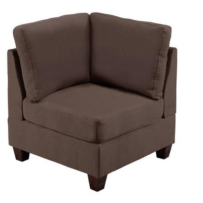 NicBex Wedge Linen Accent Chair,Upholstered Living Room Chairs with Mid-Height Backrest,Cozy Armless Chair,Accent Chairs for Living Room