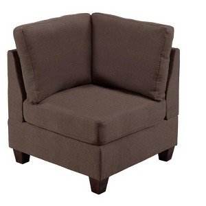 NicBex Wedge Linen Accent Chair,Upholstered Living Room Chairs with Mid-Height Backrest,Cozy Armless Chair,Accent Chairs for Living Room - 1 of 4