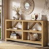 Hommoo Industrial Long Console Table with 3 Tiers Storage - 4 of 4