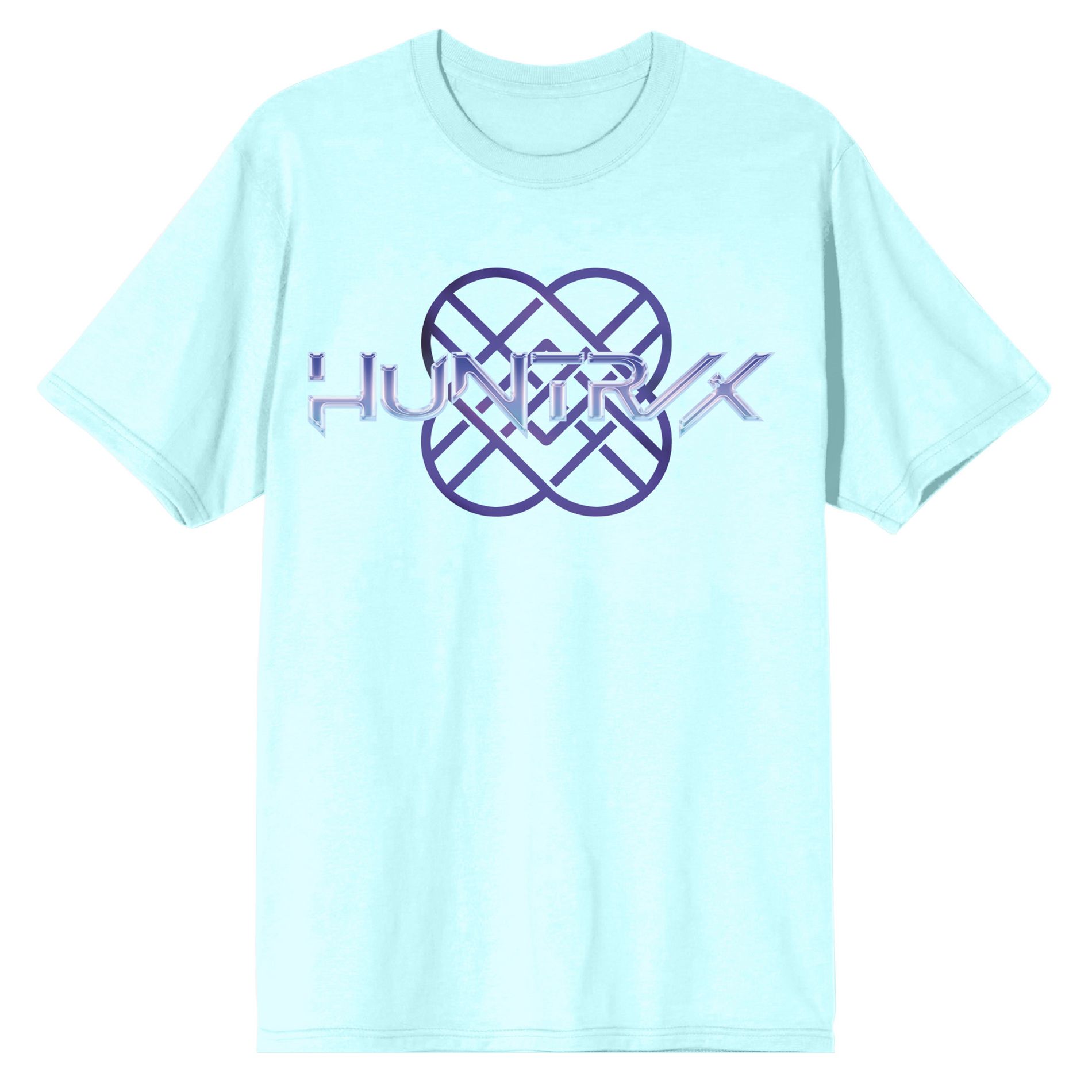 Kpop Demon Hunters Huntrix Logo on Celadon Long Sleeve Adult T Shirt