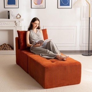 MAXYOYO Modular Sectional Sofa Couch, Sleeper Chair Modern Boneless Couch for Living Room, No Assembly Required - 1 of 4