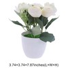 Unique Bargains Artificial Plants Hydrangea Tea Bud Plastic 3.74"x3.74"x7.87" 1 Pcs - 3 of 4
