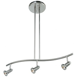 Access Lighting Cobra 3 - Light Pendant in  Brushed Steel - 1 of 2