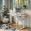 Itopfox Electric Standing Desk, Height Adjustable Sit Stand Desk for Work Office Home, Ergonomic Rising Computer Table with Memory Preset, White - 2 of 4