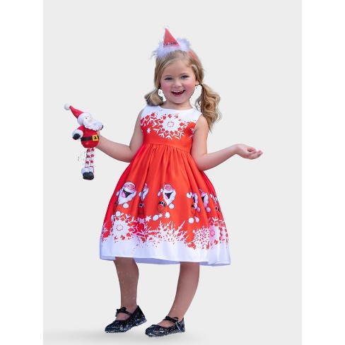 Fun With Santa Holiday Scene Dress Mia Belle Girls Target
