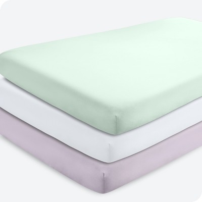 Fitted Crib Sheet - Hydro-Brushed Microfiber by Bare Home