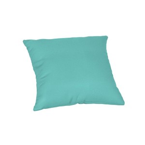 Casual Cushion Solid Sunbrella Fabric 1-Piece Indoor/Outdoor Square Throw Pillow, 15"W x 15"L - 1 of 4
