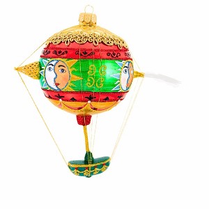 Metzler Bros. 6.5 Inch Balloon Sun Christmas Tree Ornament , Christmas Decor Hot Air Balloon Basket Sun (1PC) - 1 of 4
