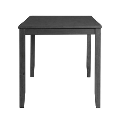 Alexa Gray 7-Piece Counter Height Dining Set with Faux Leather Upholstered Chairs