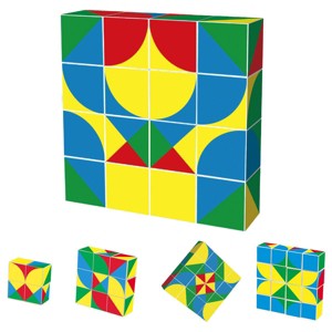 PICASSO-TILES 16 PCMagnetic Building Puzzle Cubes Set for Kids Ages 3+ - 1 of 4